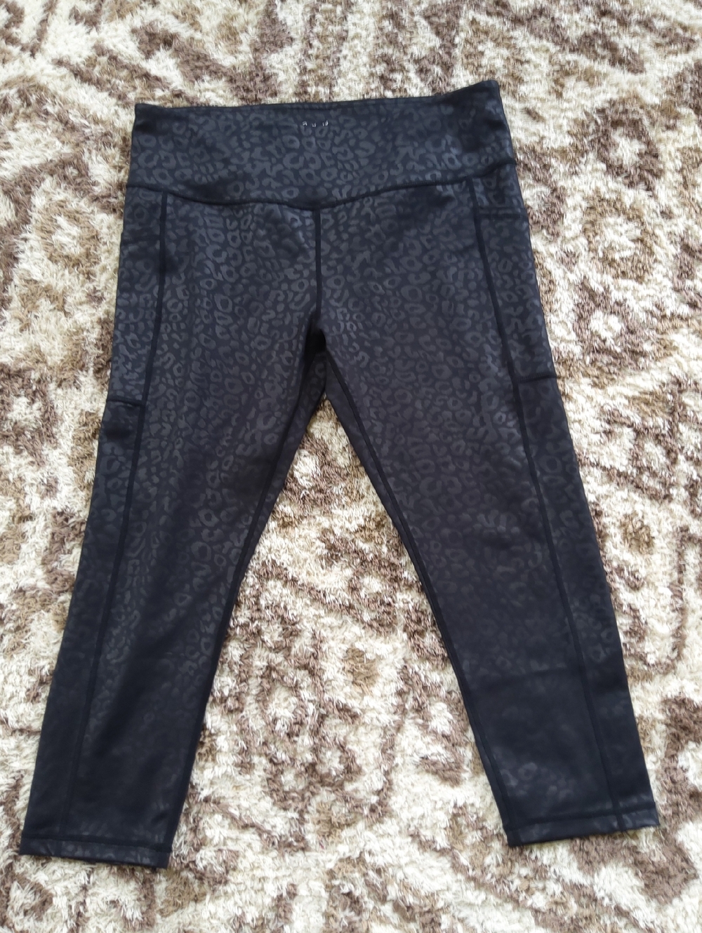 Constantly Varied Gear Gray and Black Leopard Leggings